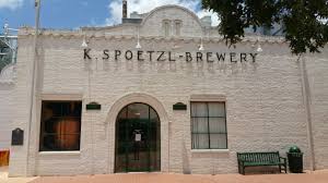 White brick building of Spoetzl Brewery