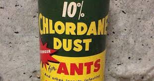 Chlordane dust bottle